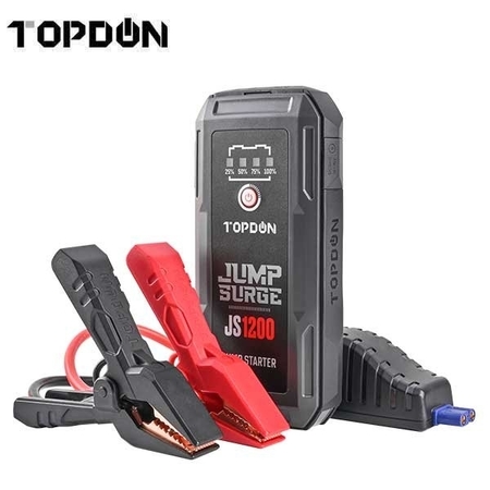 TOPDON 1200 watt Battery Jumpstarter, Power Bank, and LED Flashlight TDP-TD52130049